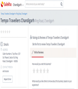 ST Tempo Traveller Chandigarh Sulekha