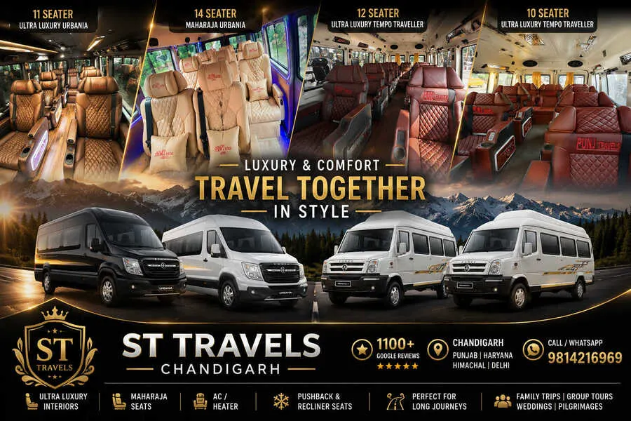 Tempo Traveller in Chandigarh 1 tempo traveller in chandigarh